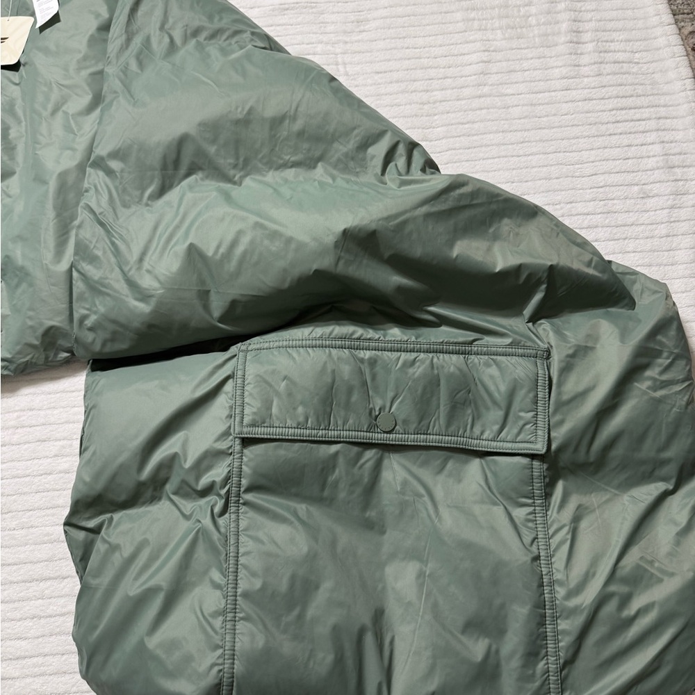 Fabletics Sage Green Puffer Coat - Picture 3 of 8